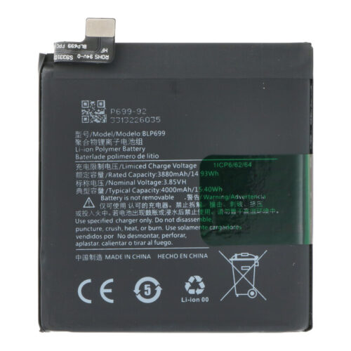 BLP699 4000mAh Battery + Battery Adhesive for OnePlus 7 Pro/7 Pro 5G OEM without Logo