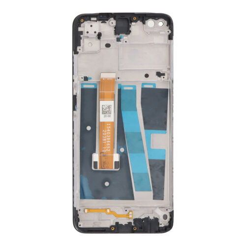 Screen Replacement With Frame for Oppo A52 12MP Black Premium(Third Party Glued)