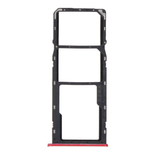SIM Card Tray for Realme C3 Dual Card Version Red Premium
