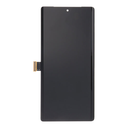 Screen Replacement with Fingerprint Sensor Flex Cable for Google Pixel 6 Pro Black Pulled