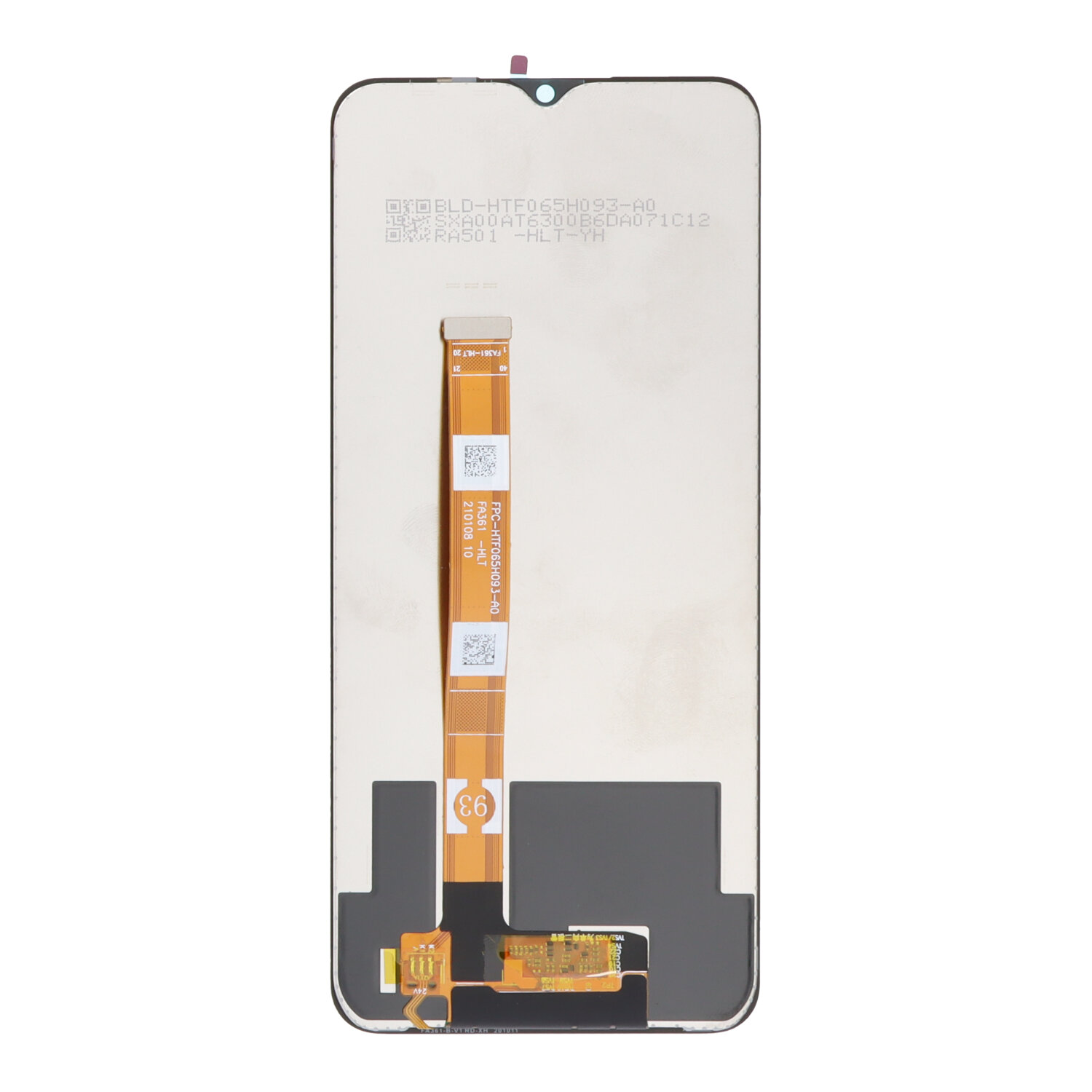 Screen Replacement for Realme 7i Global Black OEM