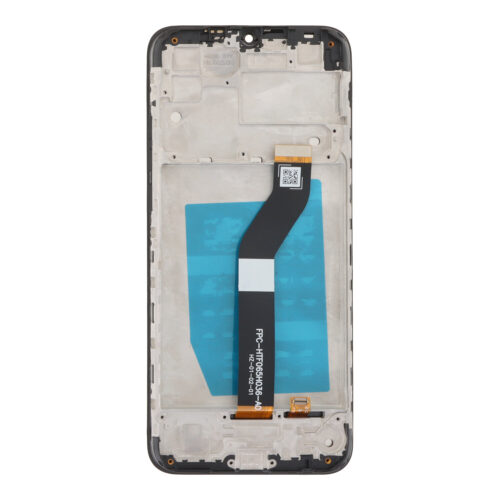 Screen Replacement With Frame for Motorola Moto G8 Power Lite Black OEM