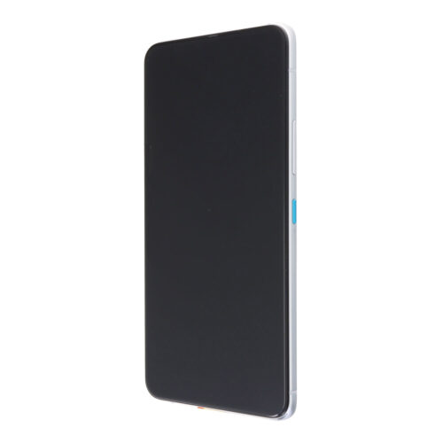 Screen Replacement With Frame for Asus Zenfone 8 Flip ZS672KS Silver Premium(Third Party Glued)