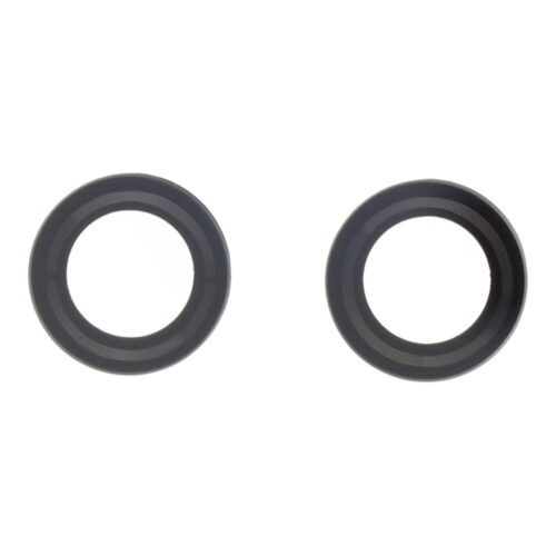 Bottom Back Camera Lens without Adhesive for Cubot C30 Black Premium 2pcs in one set