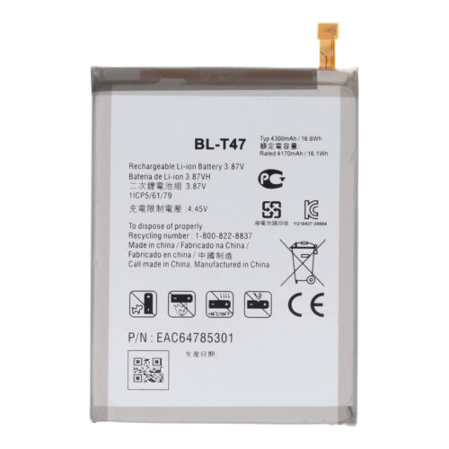 BL-T47 4300mAh Battery + Battery Adhesive for LG Velvet 5G/Velvet OEM without Logo