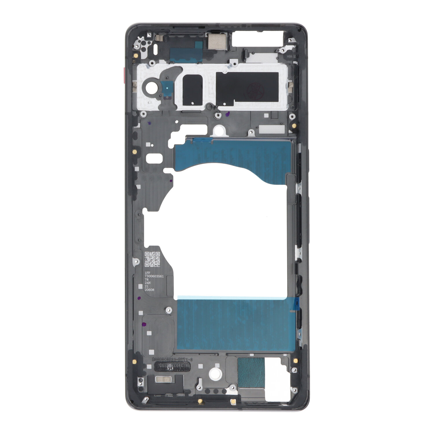 Middle Frame with Camera Lens and Bezel for Google Pixel 7 Pro Black Premium
