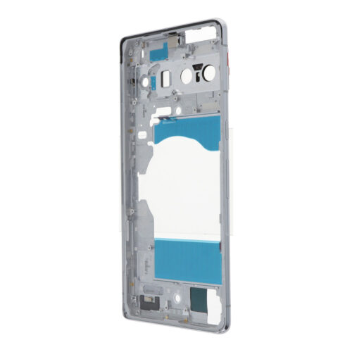 Middle Frame with Camera Lens and Bezel for Google Pixel 7 Pro Silver Premium