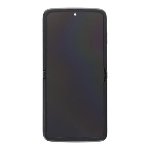Screen Replacement With Frame for Motorola Moto Razr 2022/3rd Black Premium(Third Party Glued)