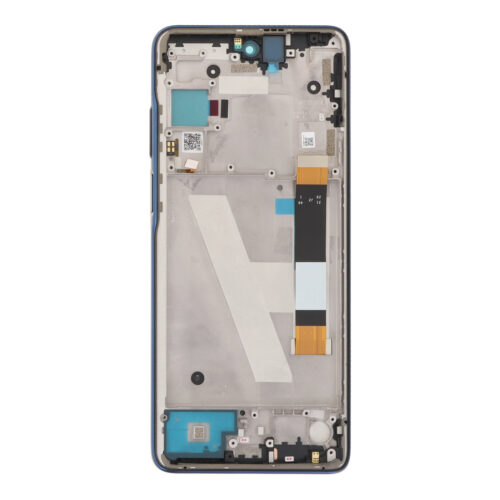 Screen Replacement With Frame for Motorola Edge 2021 Blue Premium(Third Party Glued)