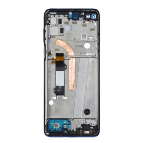 Screen Replacement With Frame for Motorola One 5G UW Blue OEM