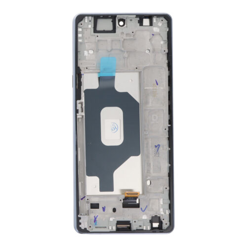 Screen Replacement With Frame for LG K71 Black Premium(Third Party Glued)