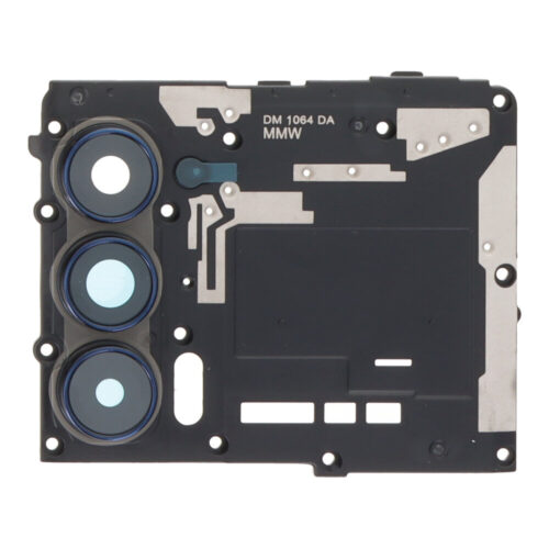 Motherboard Retaining Bracket with Camera Lens and Bezel for Motorola Edge 2021 Blue Premium
