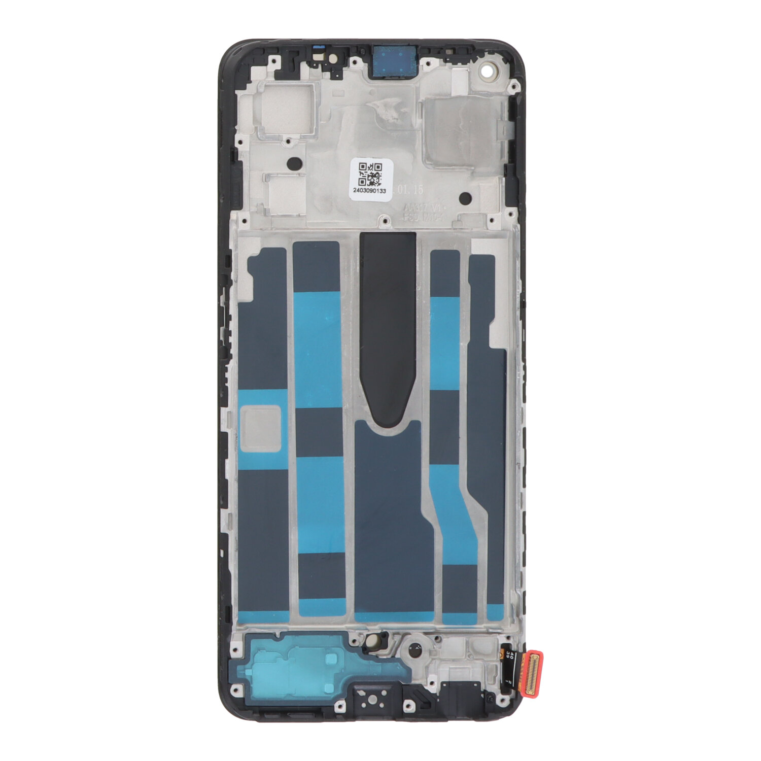 Screen Replacement With Frame for Oppo Reno7 5G CPH2371 Black Refurb