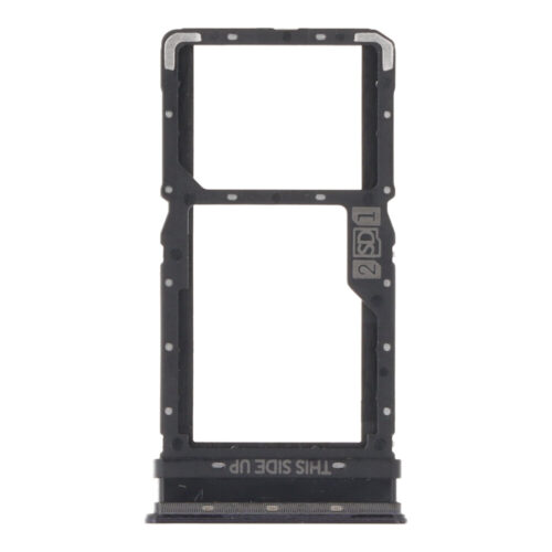 SIM Card Tray for Motorola Edge 20 Fusion Dual Card Version Black Premium