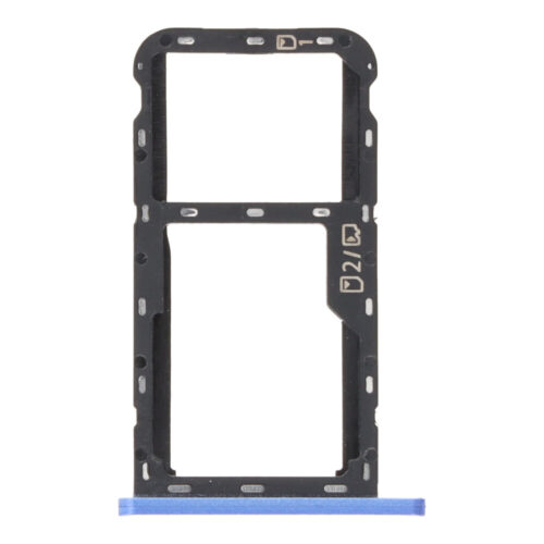 SIM Card Tray for ZTE Blade A72 5G Dual Card Version Blue Premium