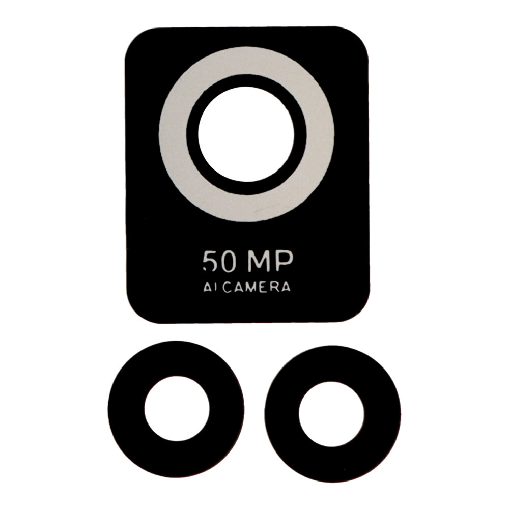 Back Camera Lens for TCL 30+/30/30 5G Black Premium 3pcs in one set