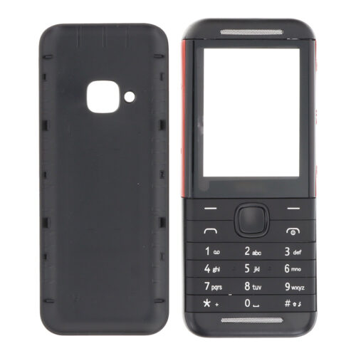 Front Housing & Back Cover & Keyboard for Nokia 5310 2020 Black HQ