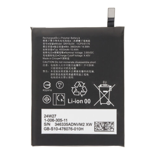 SNYSU54 4000mAh Battery + Battery Adhesive for Sony Xperia 1 II/5 II/Pro OEM