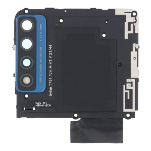Motherboard Retaining Bracket with Camera Lens and Bezel for TCL 20 5G Blue Premium