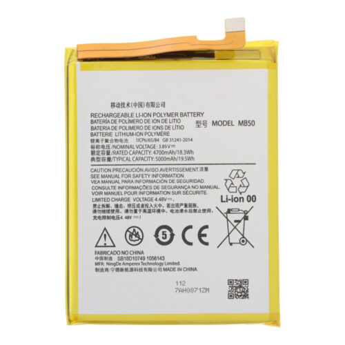 MB50 5000mAh Battery + Battery Adhesive for Motorola Edge 2021/Moto G200 5G/Edge S30 OEM