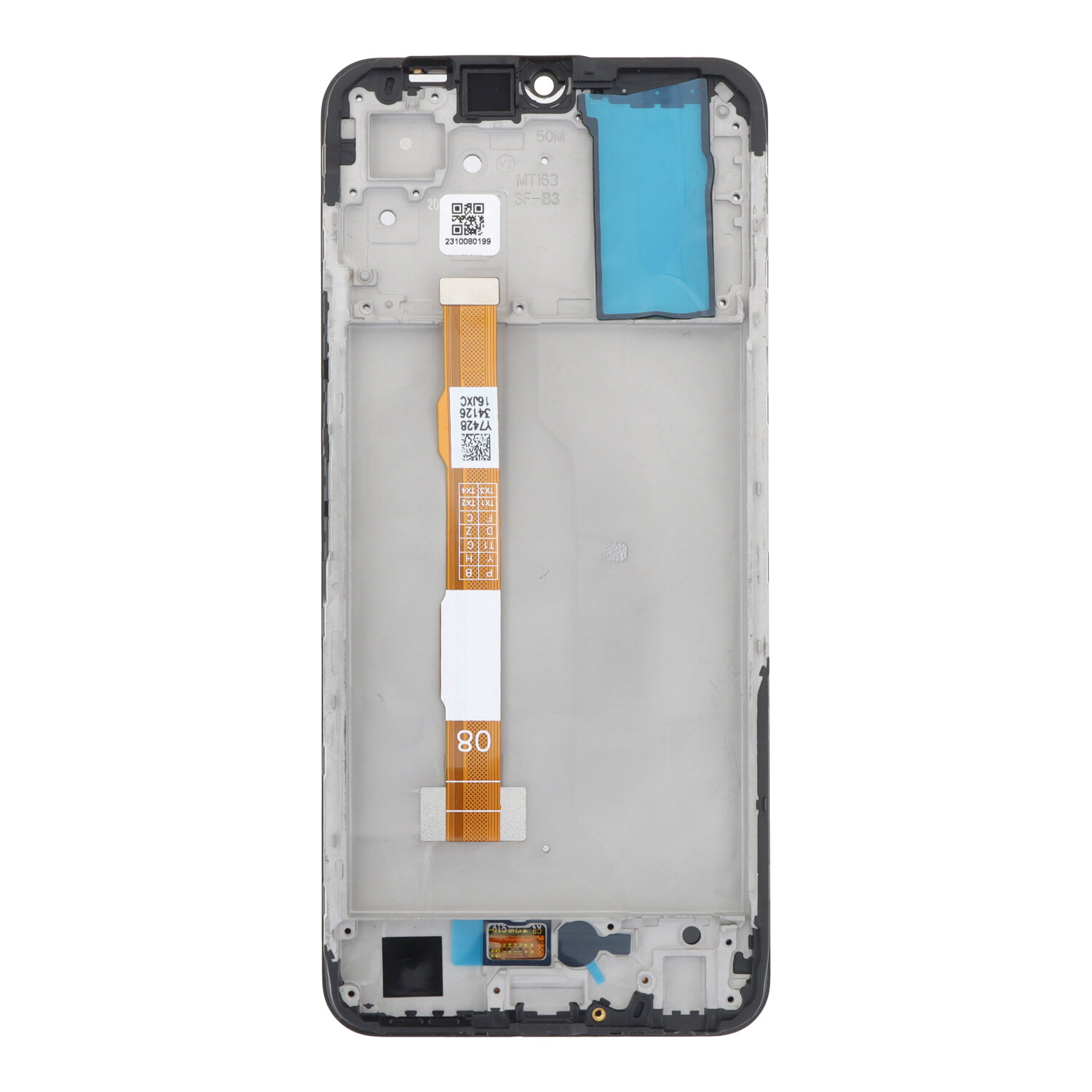 Screen Replacement With Frame for Vivo Y33s 5G Black HQ