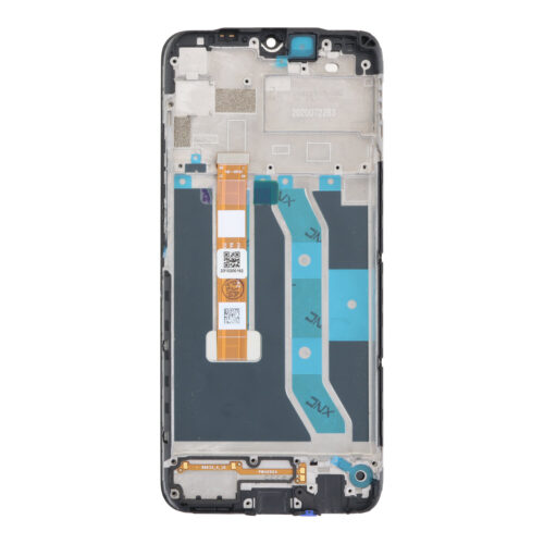 Screen Replacement With Frame for Realme C12 Black HQ