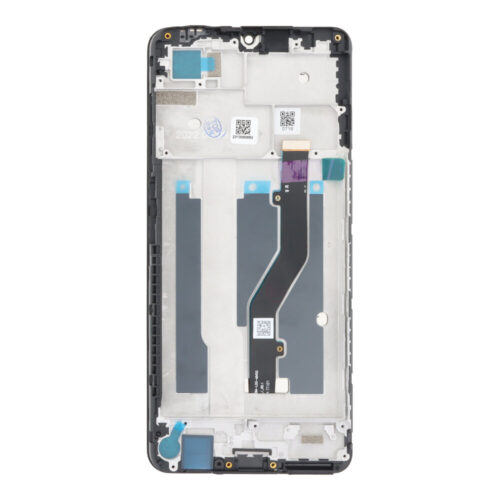 Screen Replacement With Frame for ZTE Blade A72 4G Black HQ