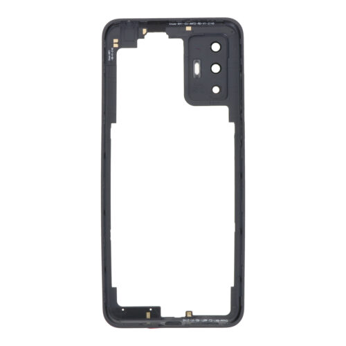 Middle Frame with Camera Lens and Bezel for TCL 305/306/30 SE/30E Black Premium