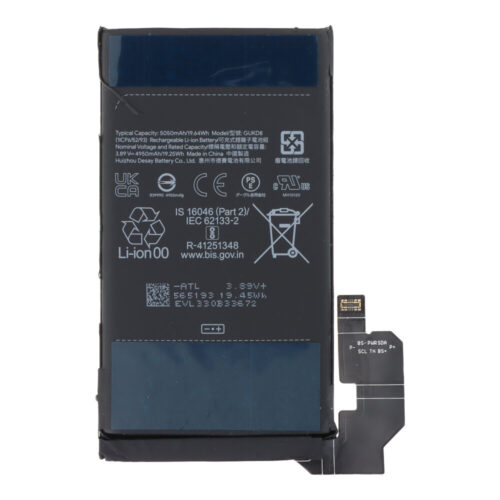 GUKD8 5050mAh Battery + Battery Adhesive for Google Pixel 8 Pro Premium