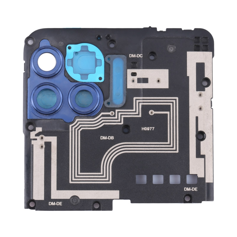 Motherboard Retaining Bracket with Camera Lens and Bezel for Motorola Moto G 5G Plus XT2075/Moto G100 Blue Premium