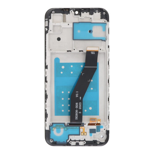 Screen Replacement With Frame for Motorola Moto E6s 2020 Black Premium(Third Party Glued)