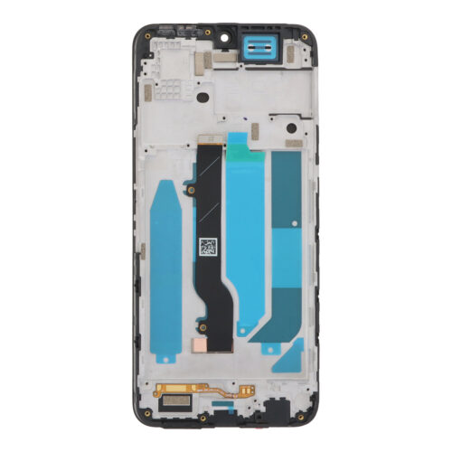 Screen Replacement With Frame for Infinix Note 12 X663 Black Premium(Third Party Glued)