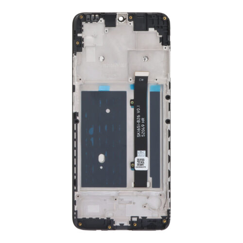 Screen Replacement With Frame for ZTE Blade A51 Black Premium(Third Party Glued)