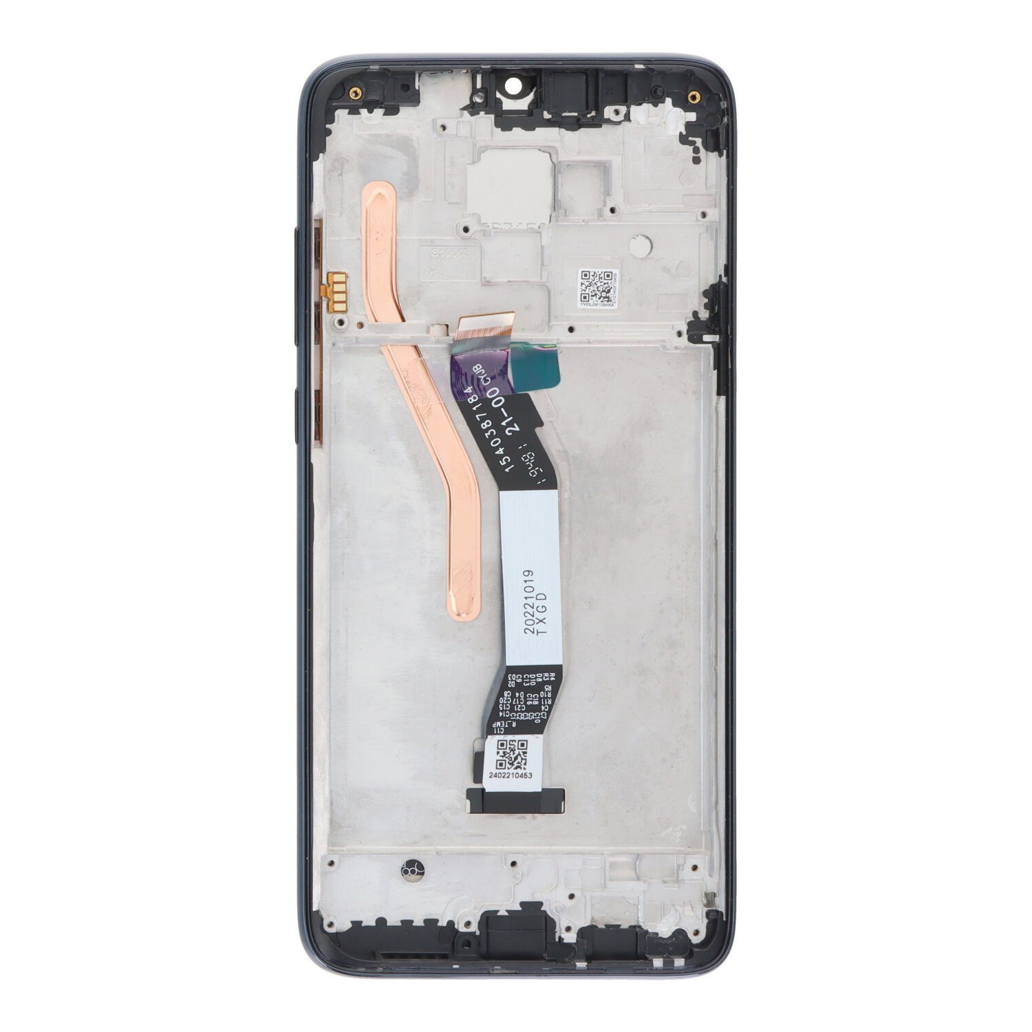 Screen Replacement With Frame for Xiaomi Redmi Note 8 Pro Black HQ