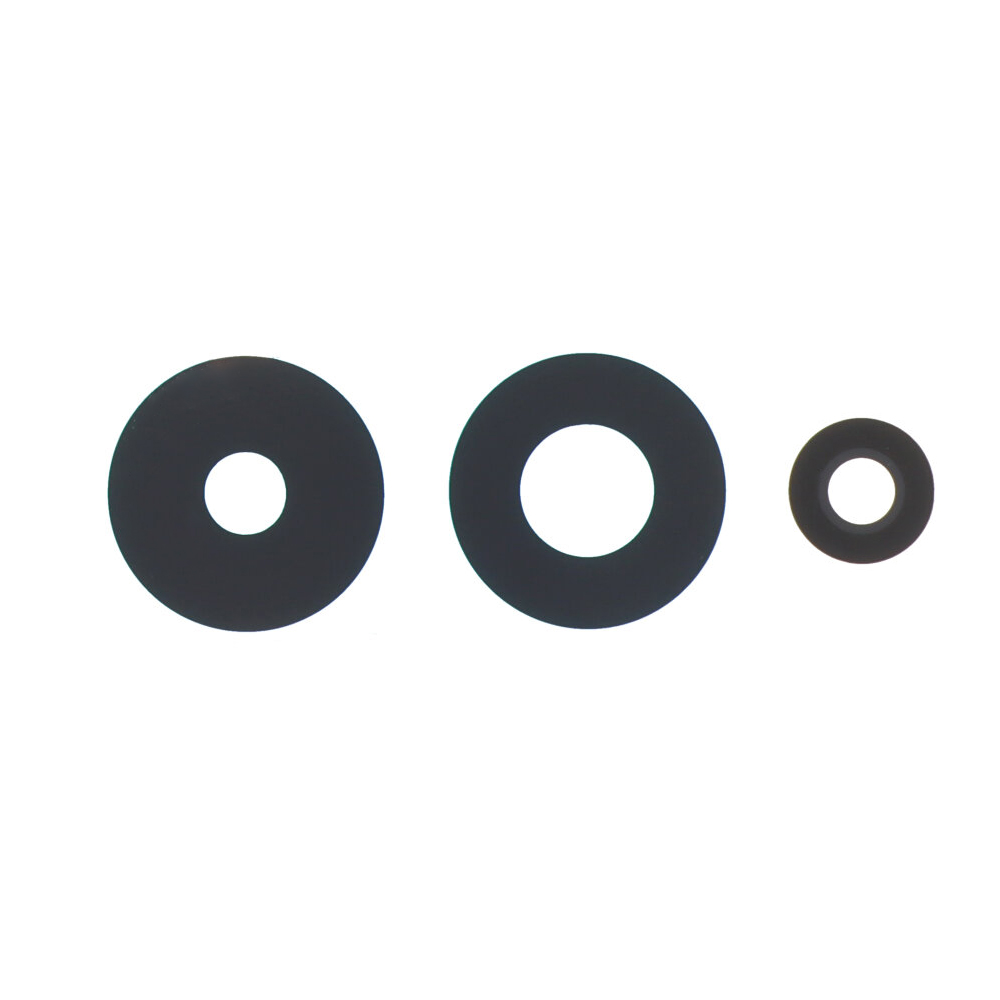 Back Camera Lens for Xiaomi Redmi Note 13 Pro 5G Black HQ 3pcs in one set