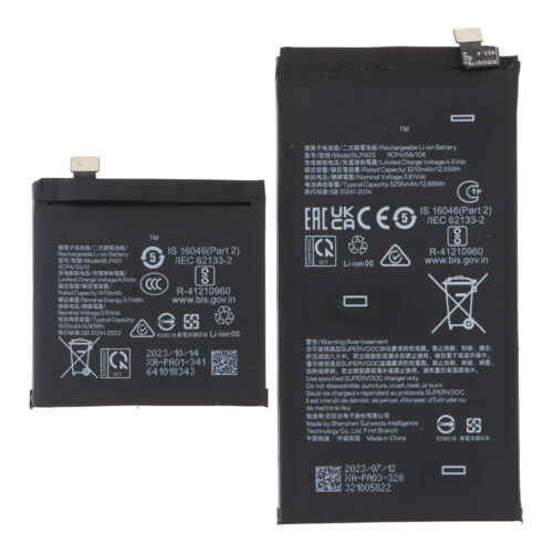 BLPA01/BLPA03 4805mAh Battery + Battery Adhesive for OnePlus Open OEM 2pcs in one set