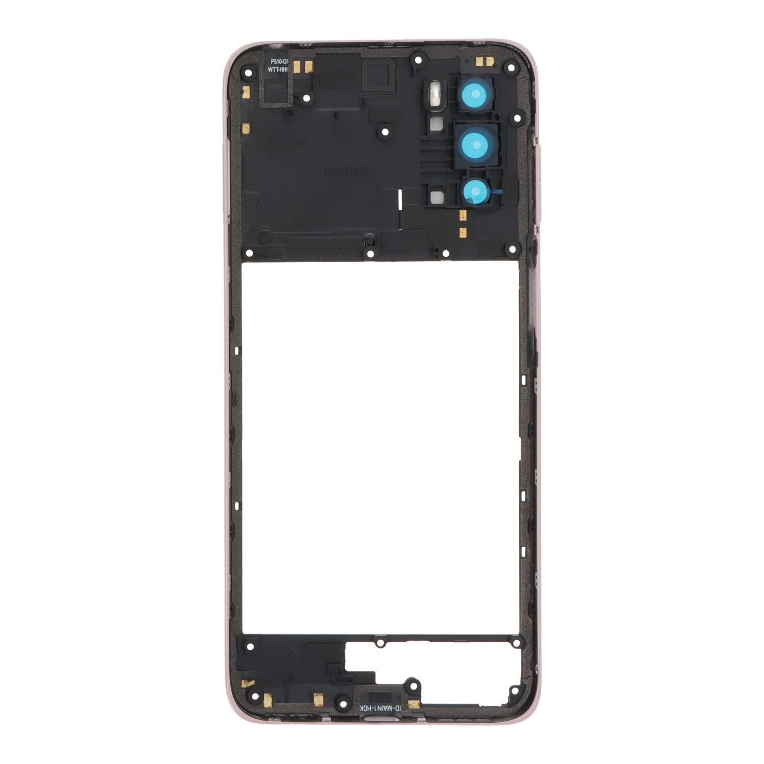 Middle Frame and Back Camera Bezel for Motorola Moto G42 Rose Gold Premium