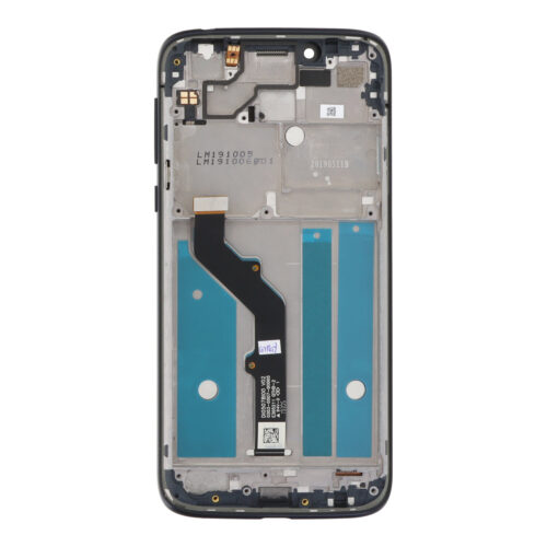 Screen Replacement With Frame for Motorola Moto G7 Play USA Version Black Premium(Third Party Glued)