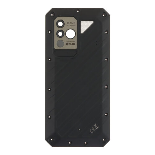 Battery Door + Back Camera Lens and Bezel for Ulefone Power Armor 19T Black Premium
