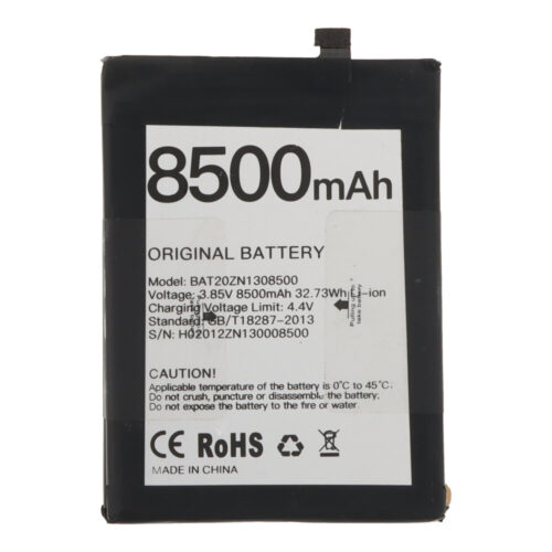 BAT20ZN1308500 8500mAh Battery + Battery Adhesive for Doogee S86/S86 Pro Premium without Logo