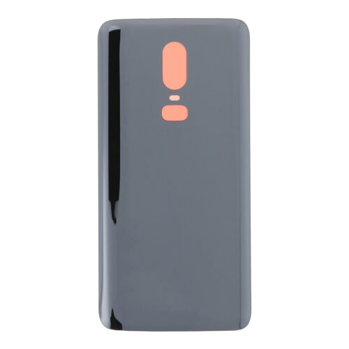 Battery Door with Adhesive for OnePlus 6 Bright black HQ