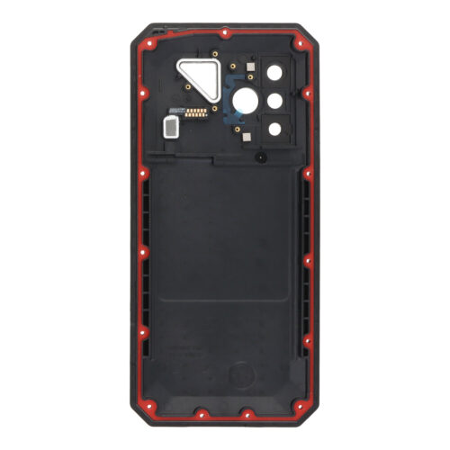 Battery Door + Back Camera Lens and Bezel for Ulefone Power Armor 18T Black Premium