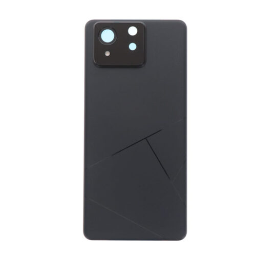 Battery Door + Battery Door Adhesive + Back Camera Lens and Bezel for Asus Zenfone 11 Ultra Black Premium