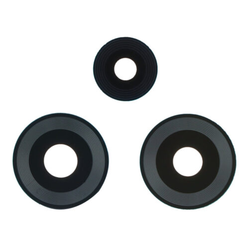 Back Camera Lens for Xiaomi Poco M6 Pro 5G Black Premium 3pcs in one set