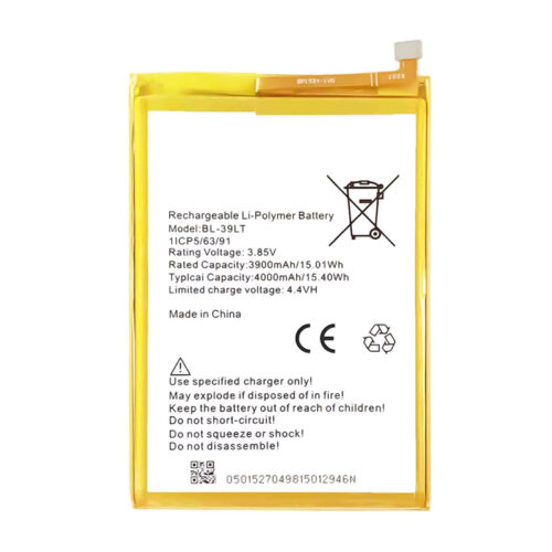BL-39LT 4000mAh Battery + Battery Adhesive for Tecno Camon 12/Spark 4/Camon 12 Air OEM without Logo