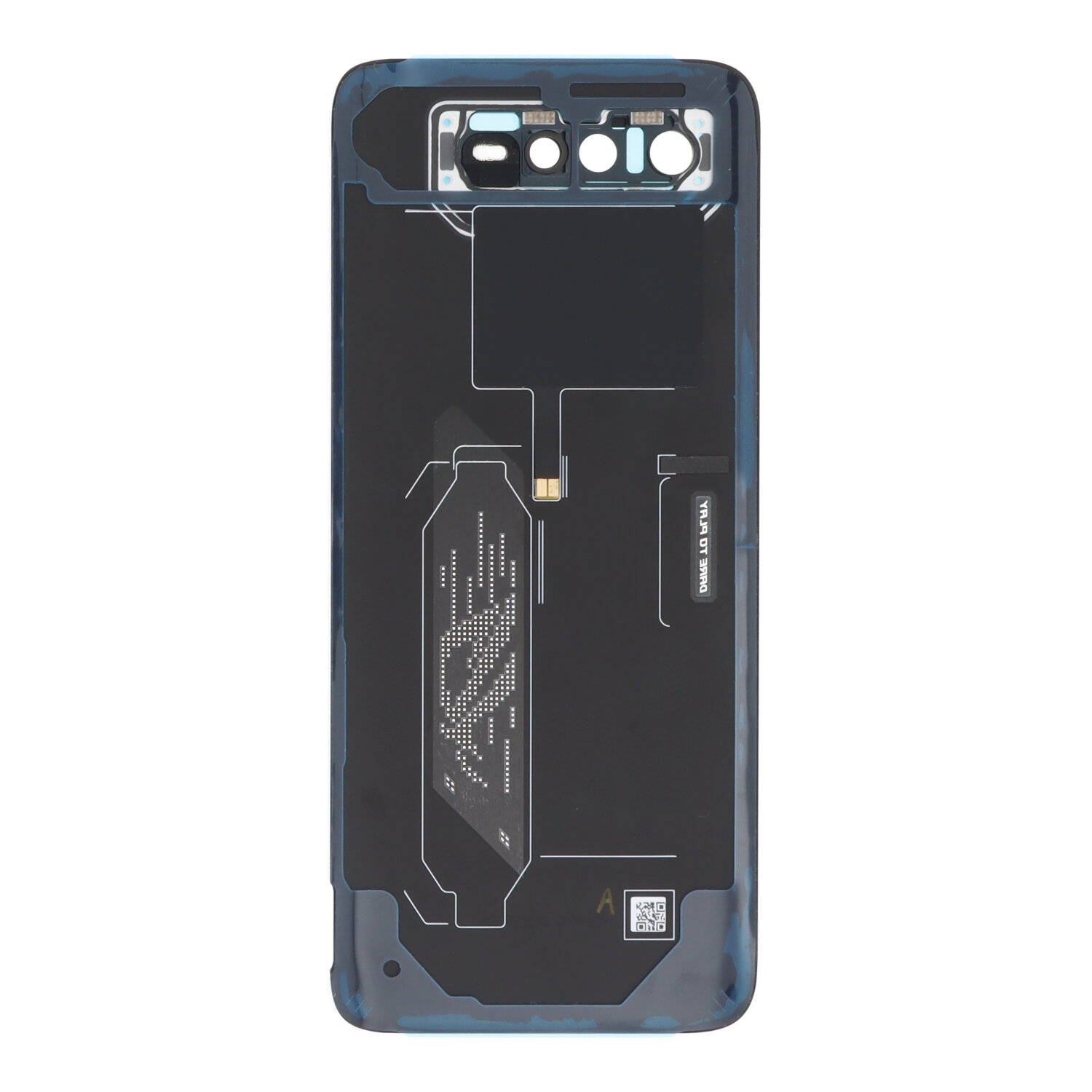 Battery Door + Battery Door Adhesive + Back Camera Lens and Bezel for Asus ROG Phone 6 Storm White Premium