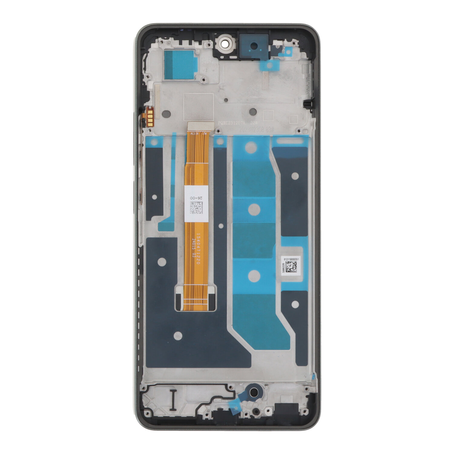 Screen Replacement With Frame for Realme C67 4G Black HQ