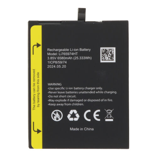 Li765974HT 6580mAh Battery + Battery Adhesive for BlackView BV5300/BV5300 Pro Premium