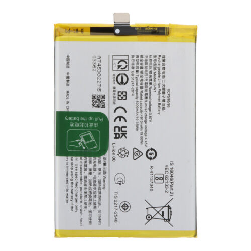 B-W1 5000mAh Battery + Battery Adhesive for VIVO Y02 OEM