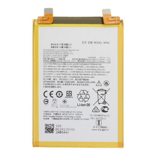 NP44 4400mAh Battery + Battery Adhesive for Motorola Edge 30 Fusion/Edge 40 XT2303-2 OEM